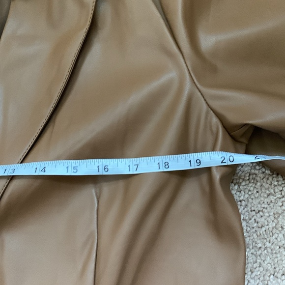 Laundry by Shelli Segal Faux Leather Blazer (Sz XL) Brown NWT - Picture 9 of 10